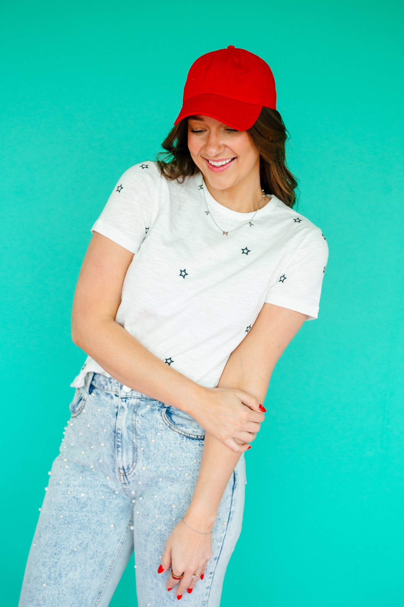 Betty Star Embroidered Tee — view 11