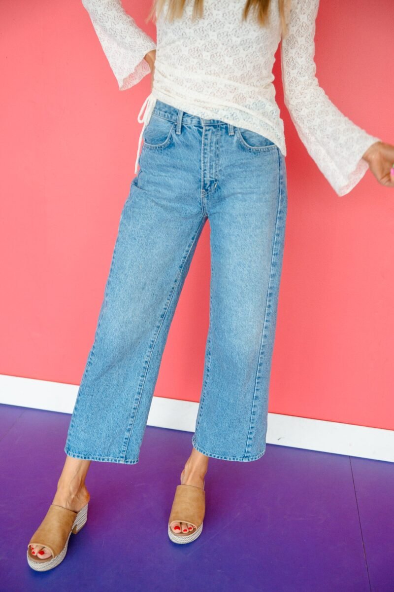 Frannie Barrel Jeans - Medium Wash