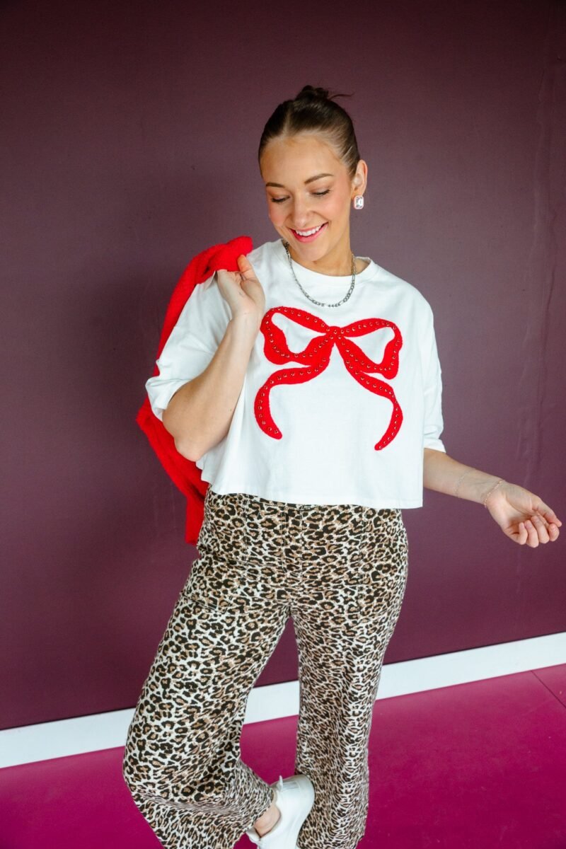 Carolina Boxy Bow Tee