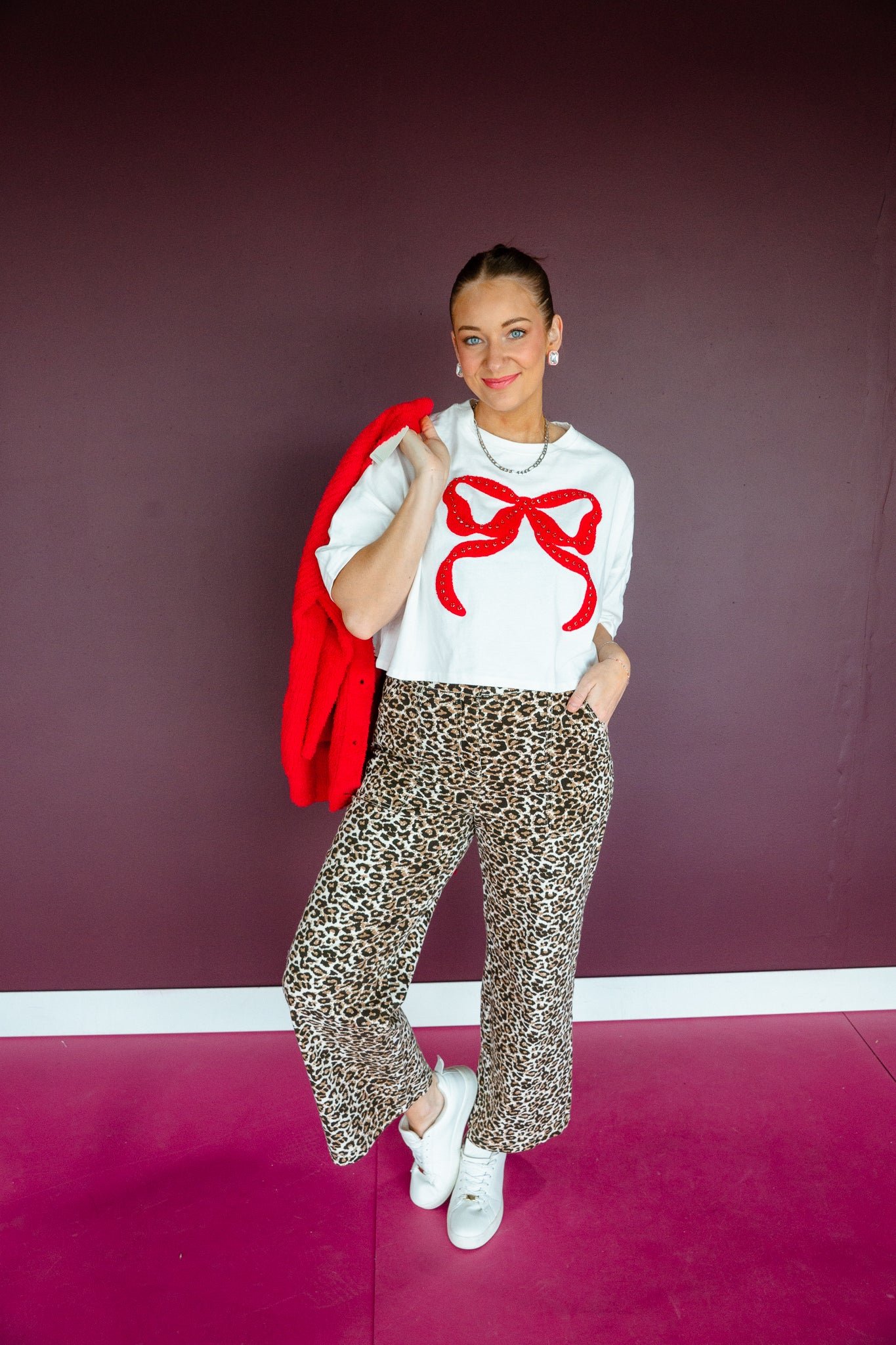 Carolina Boxy Bow Tee — view 3