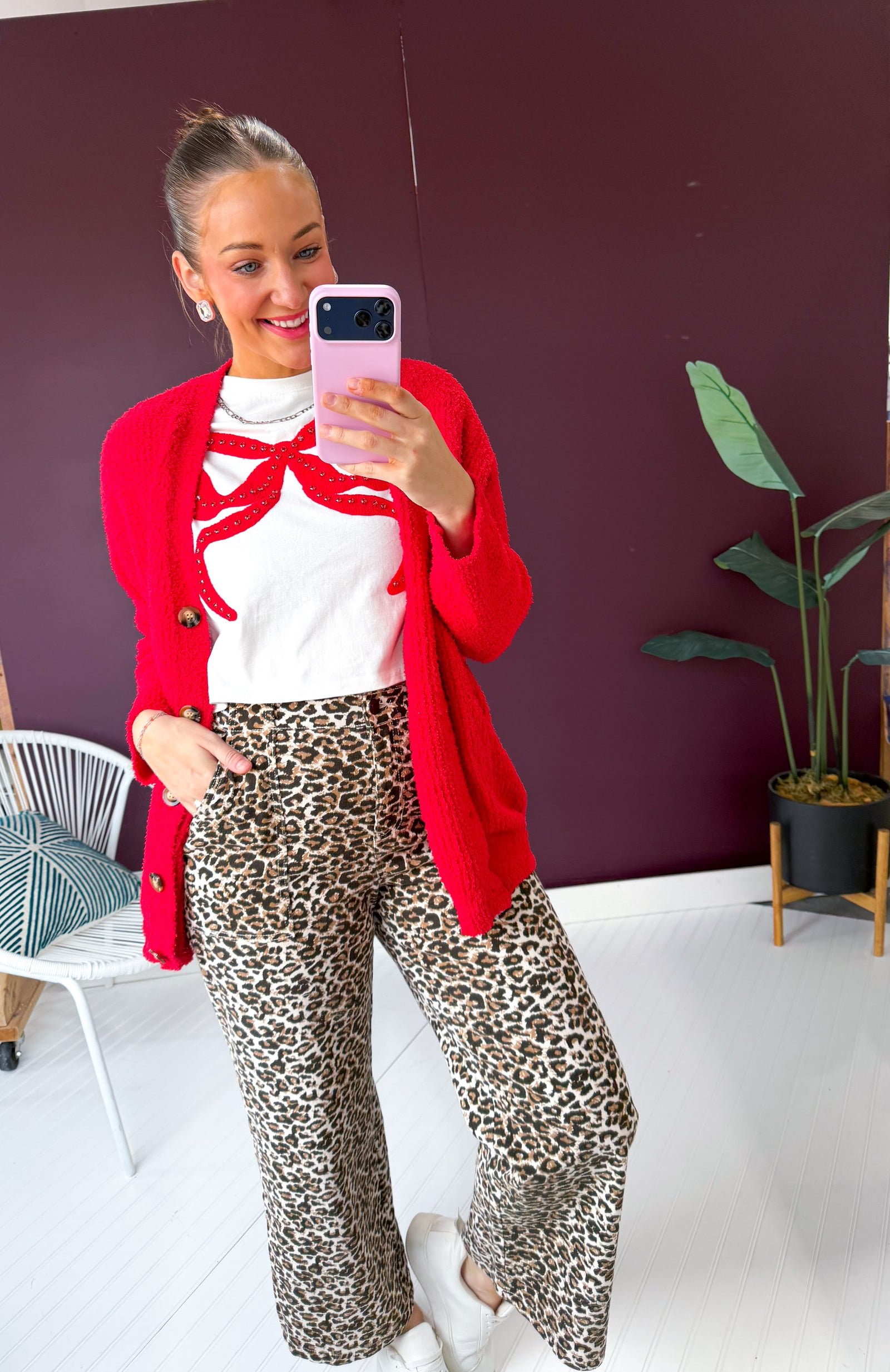 Carolina Boxy Bow Tee — view 4