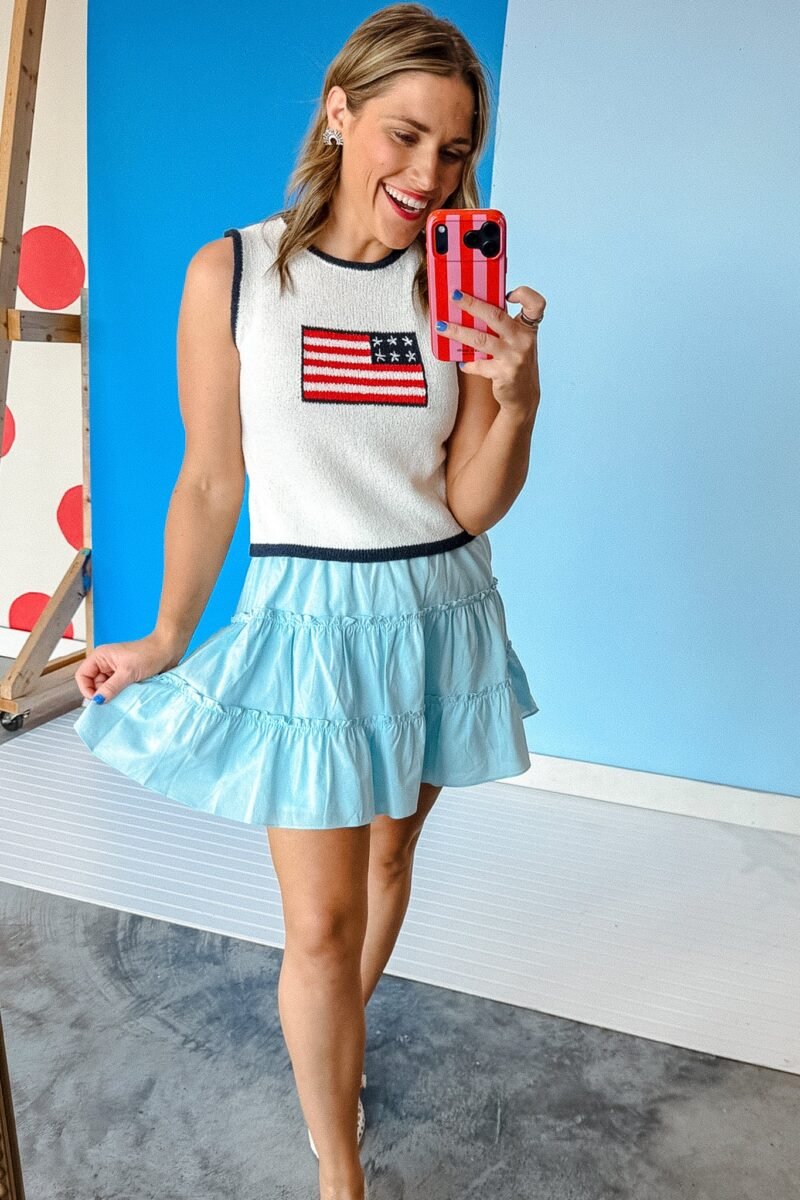 Lacey Tiered Mini Skirt