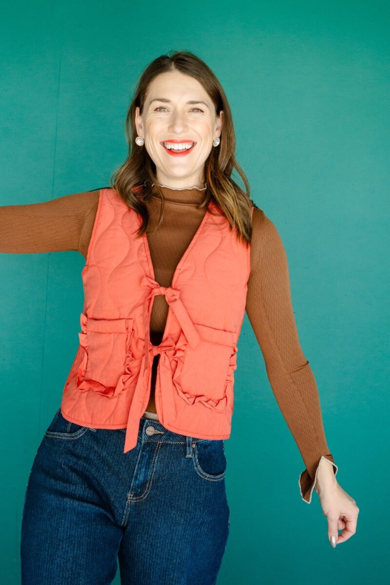 Andrea Tie Front Vest
