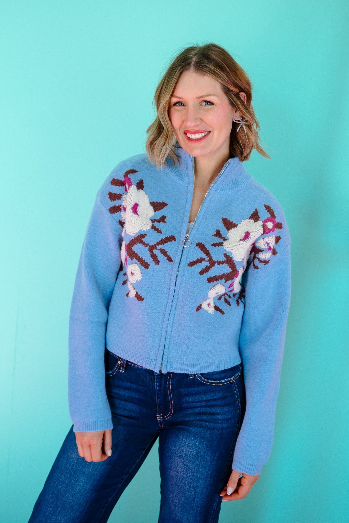 Talulah Zip Up Sweater — view 3