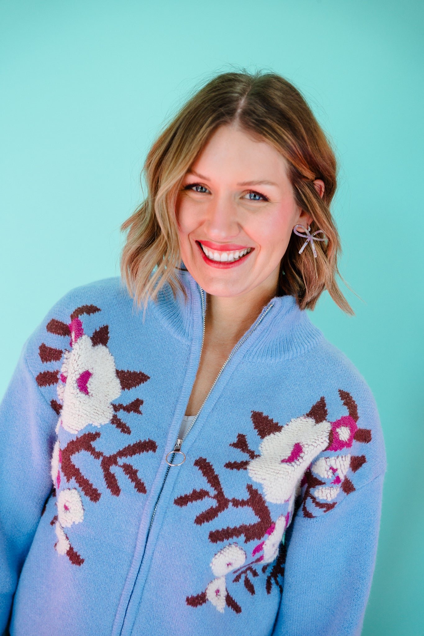 Talulah Zip Up Sweater — view 4