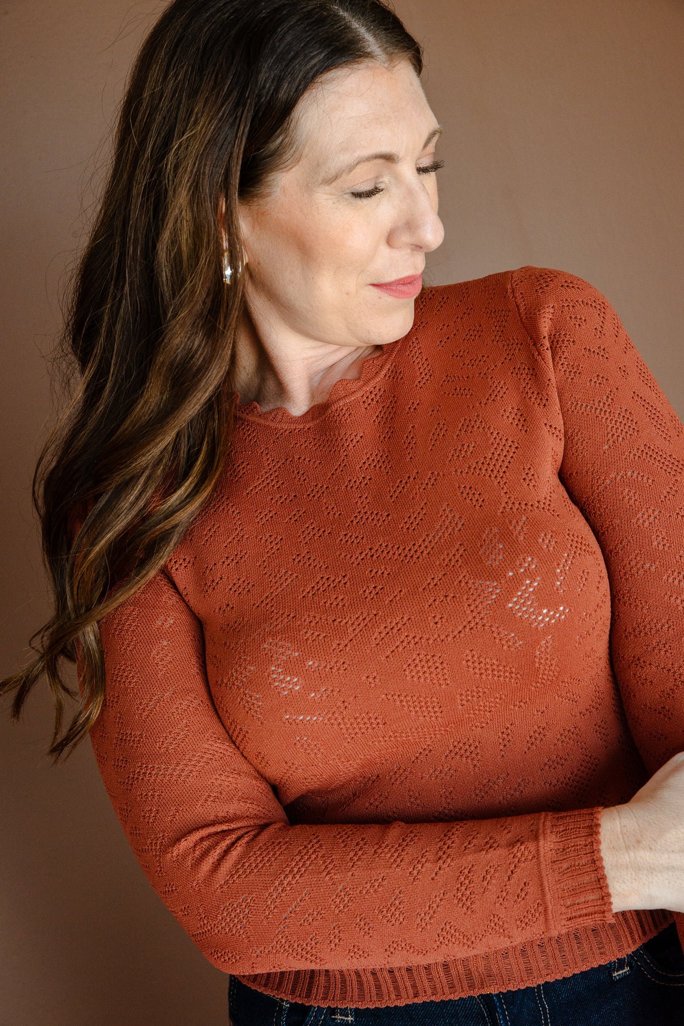 Reese Knit Detail Sweater — view 3