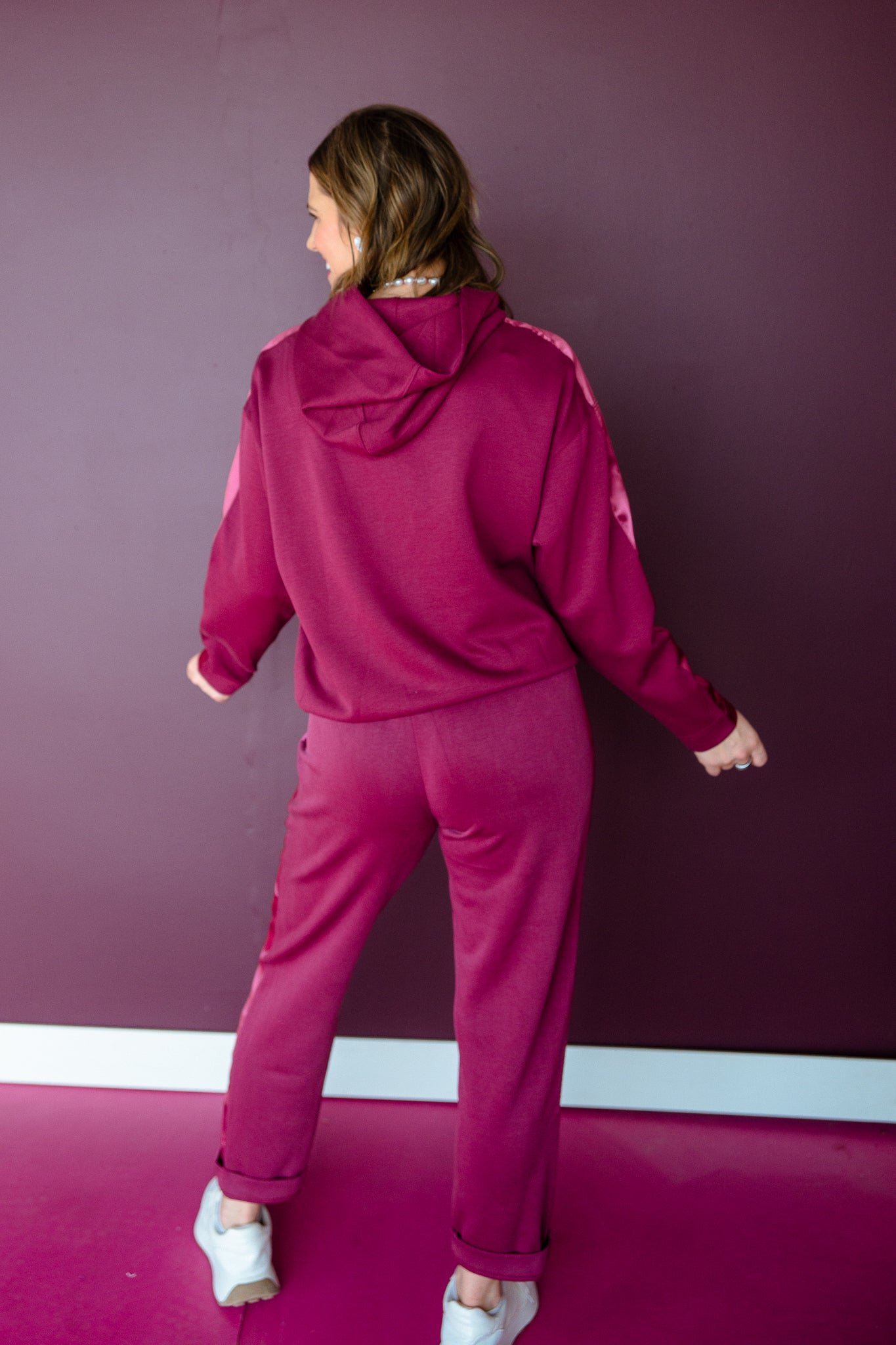 Quincy Lounge Pants - Plum — view 3