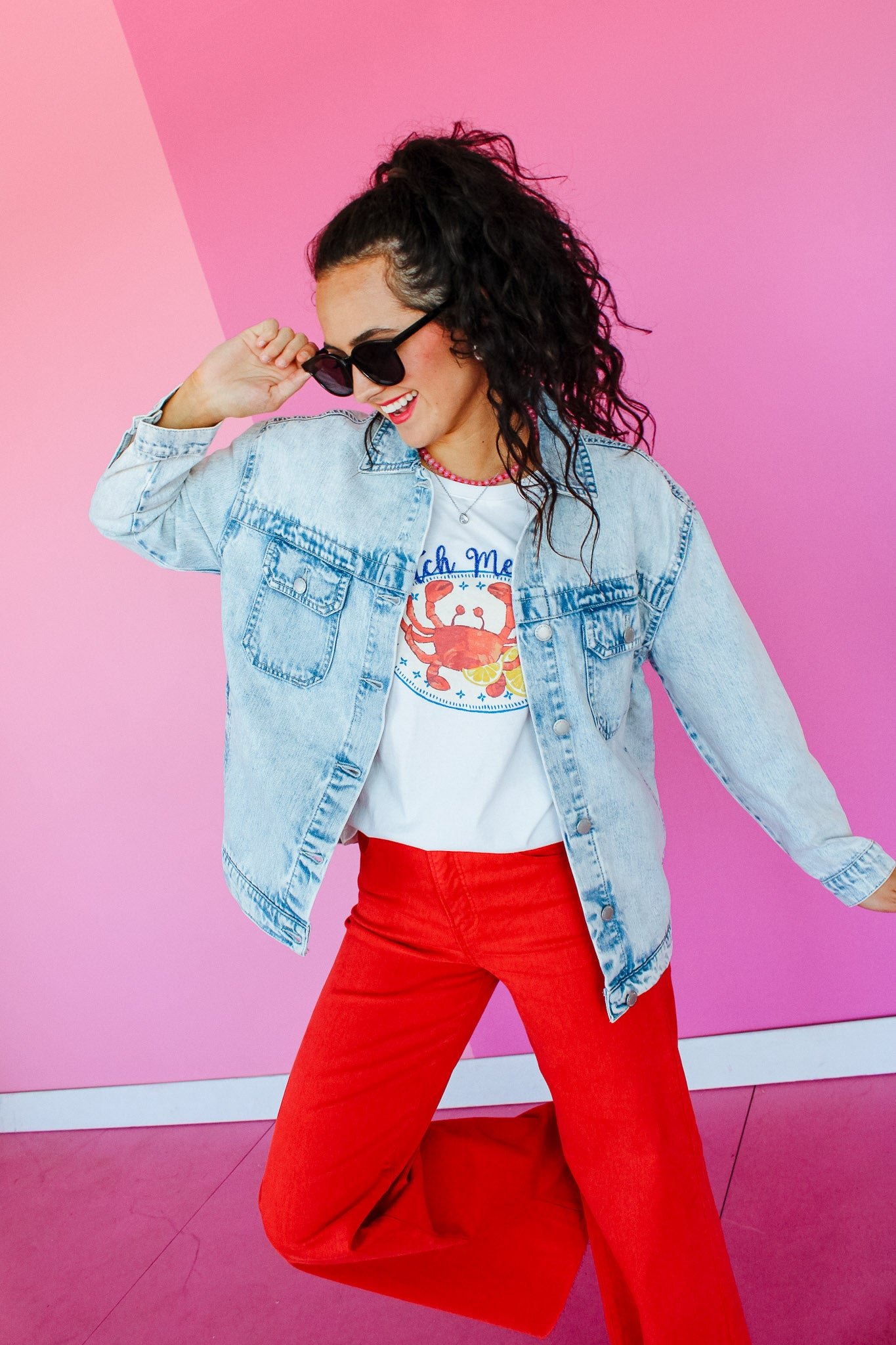 Casey Denim Jacket - Light Acid Wash