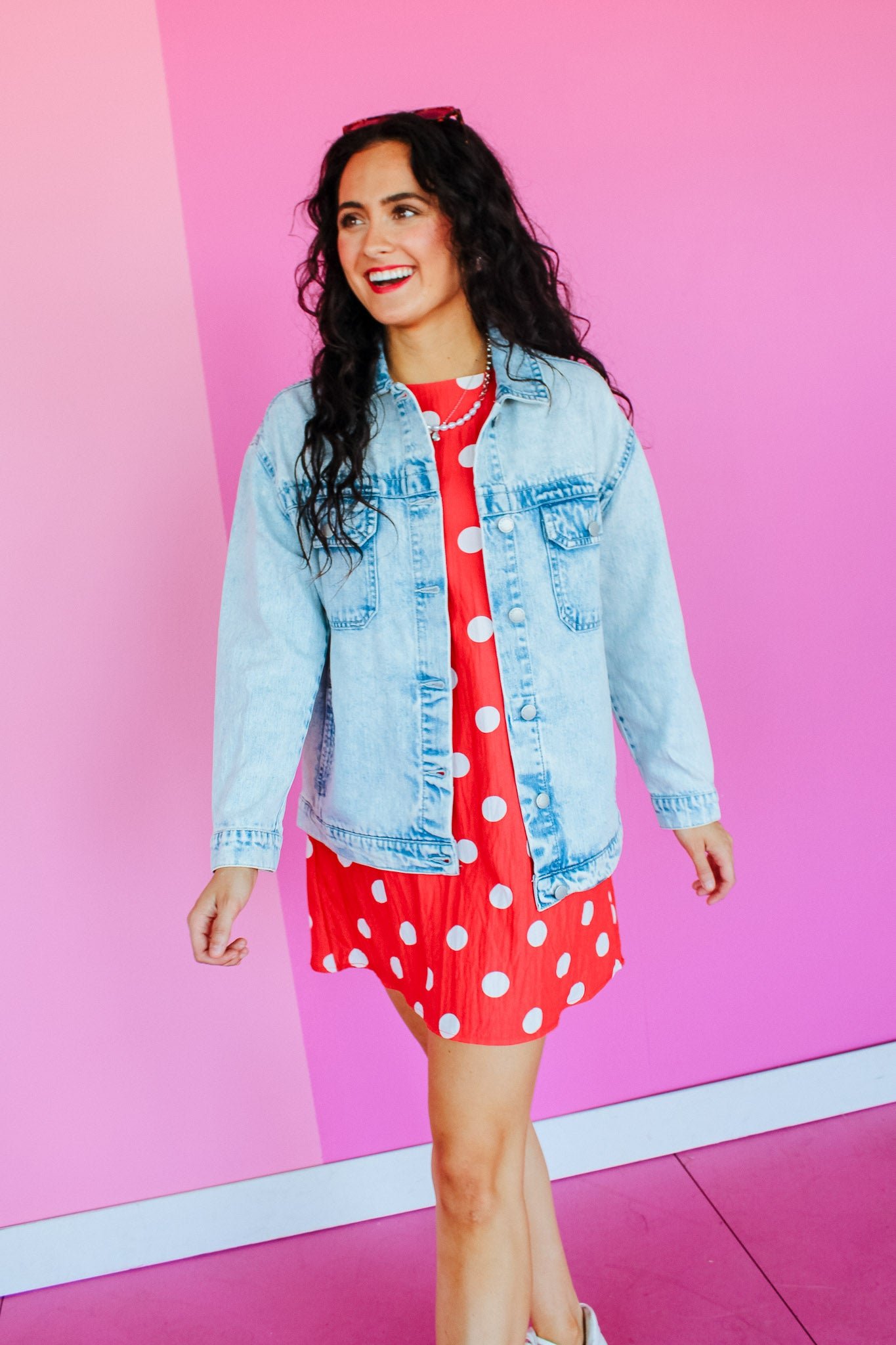 Casey Denim Jacket - Light Acid Wash — view 7