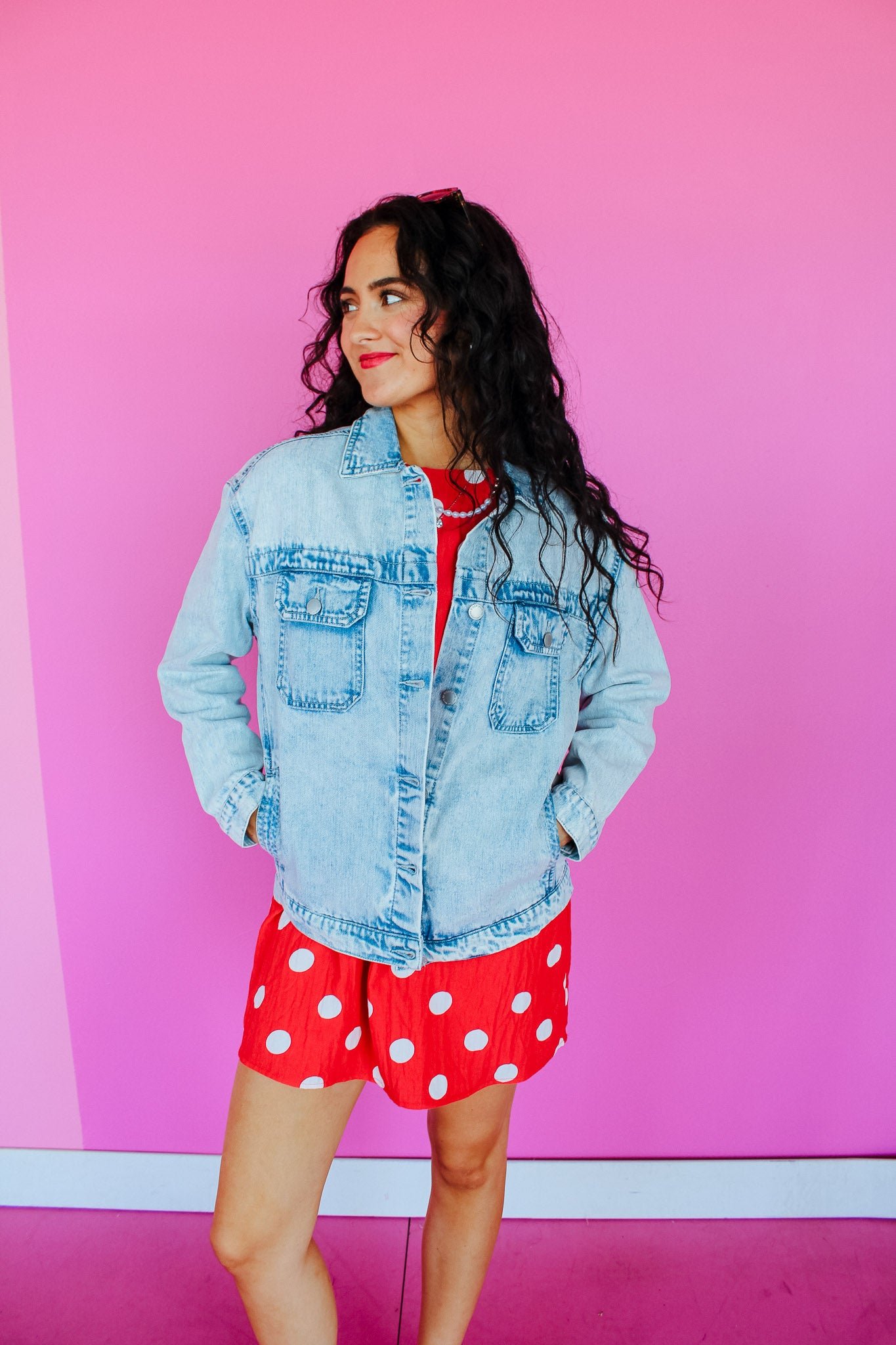 Casey Denim Jacket - Light Acid Wash — view 9