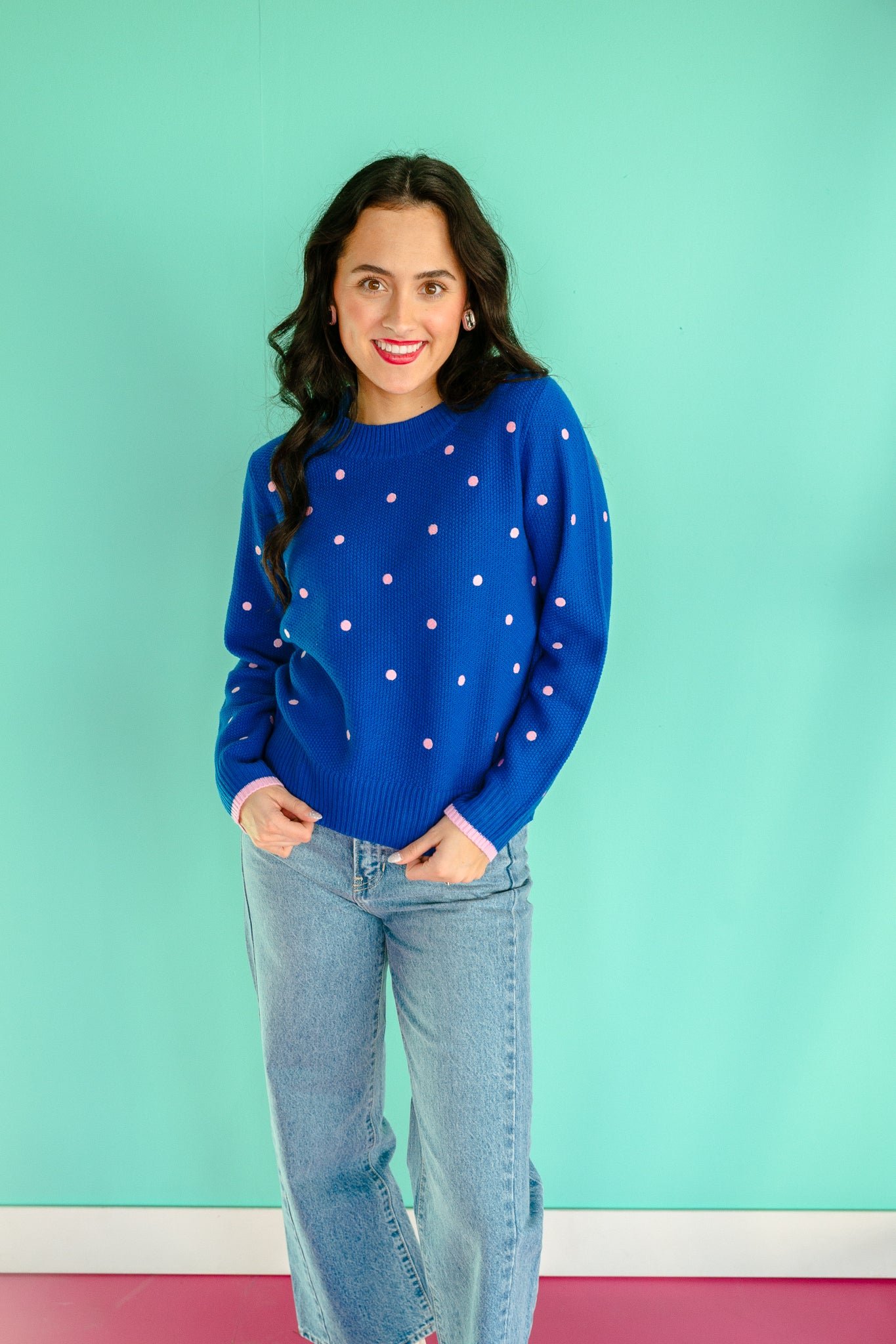 Lexi Polka Dot Sweater — view 3