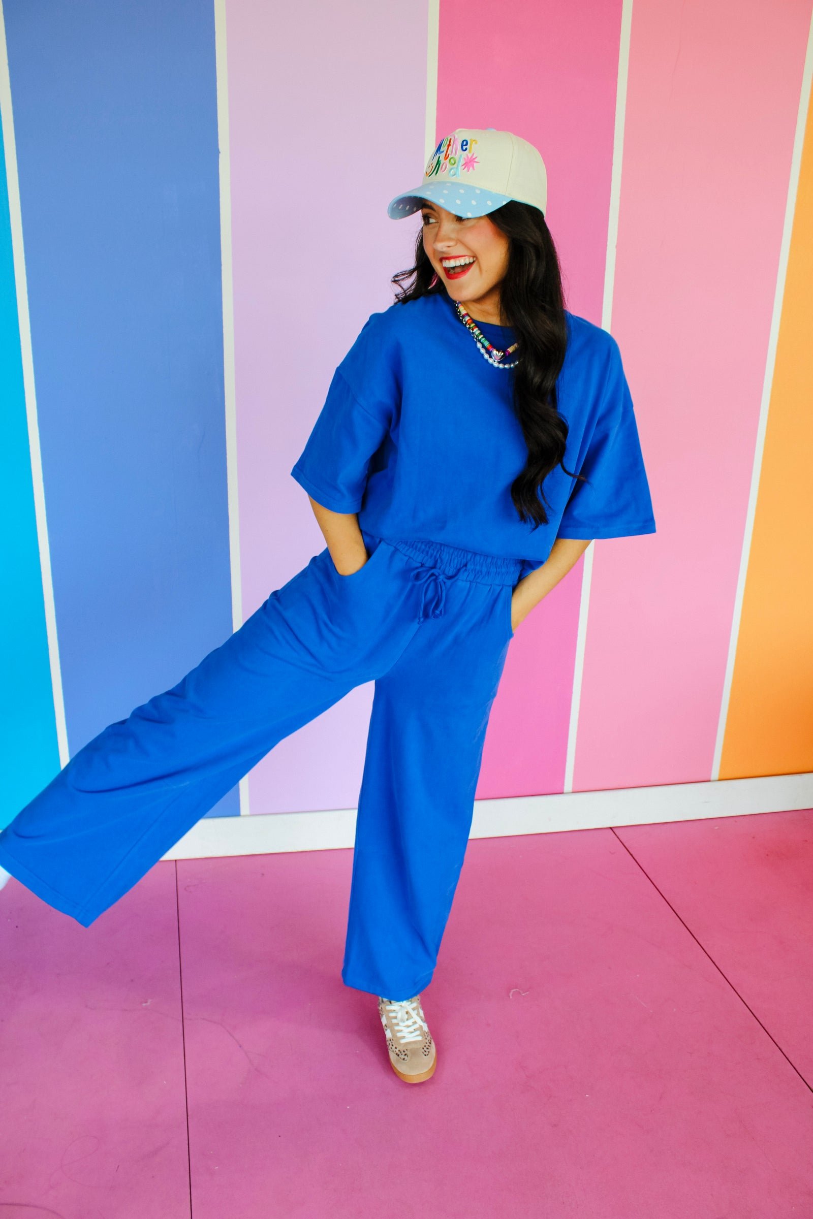 Ellie Lounge Pants - Vibrant Blue — view 3