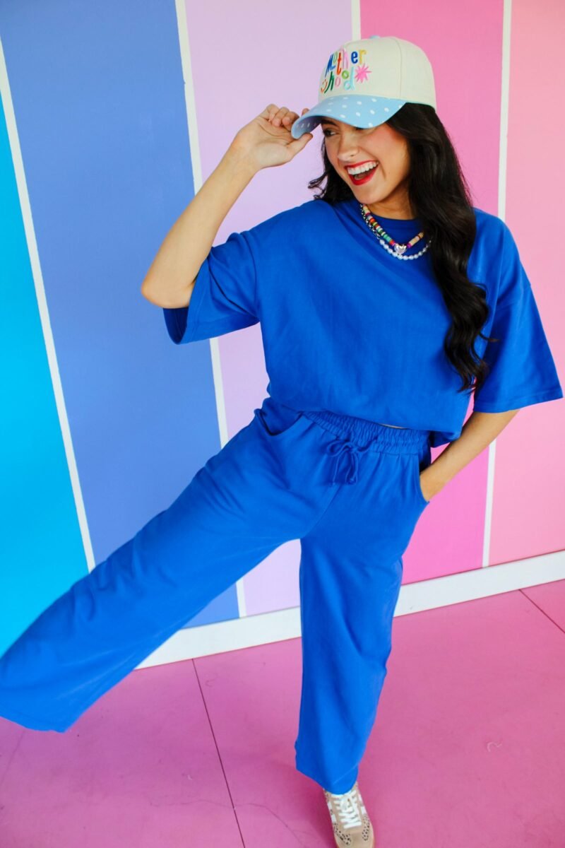 Ellie Lounge Pants - Vibrant Blue