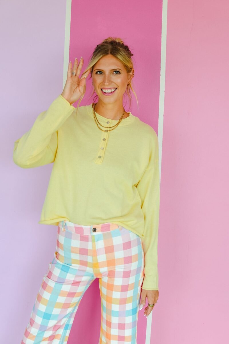 Just Right Henley Sweater