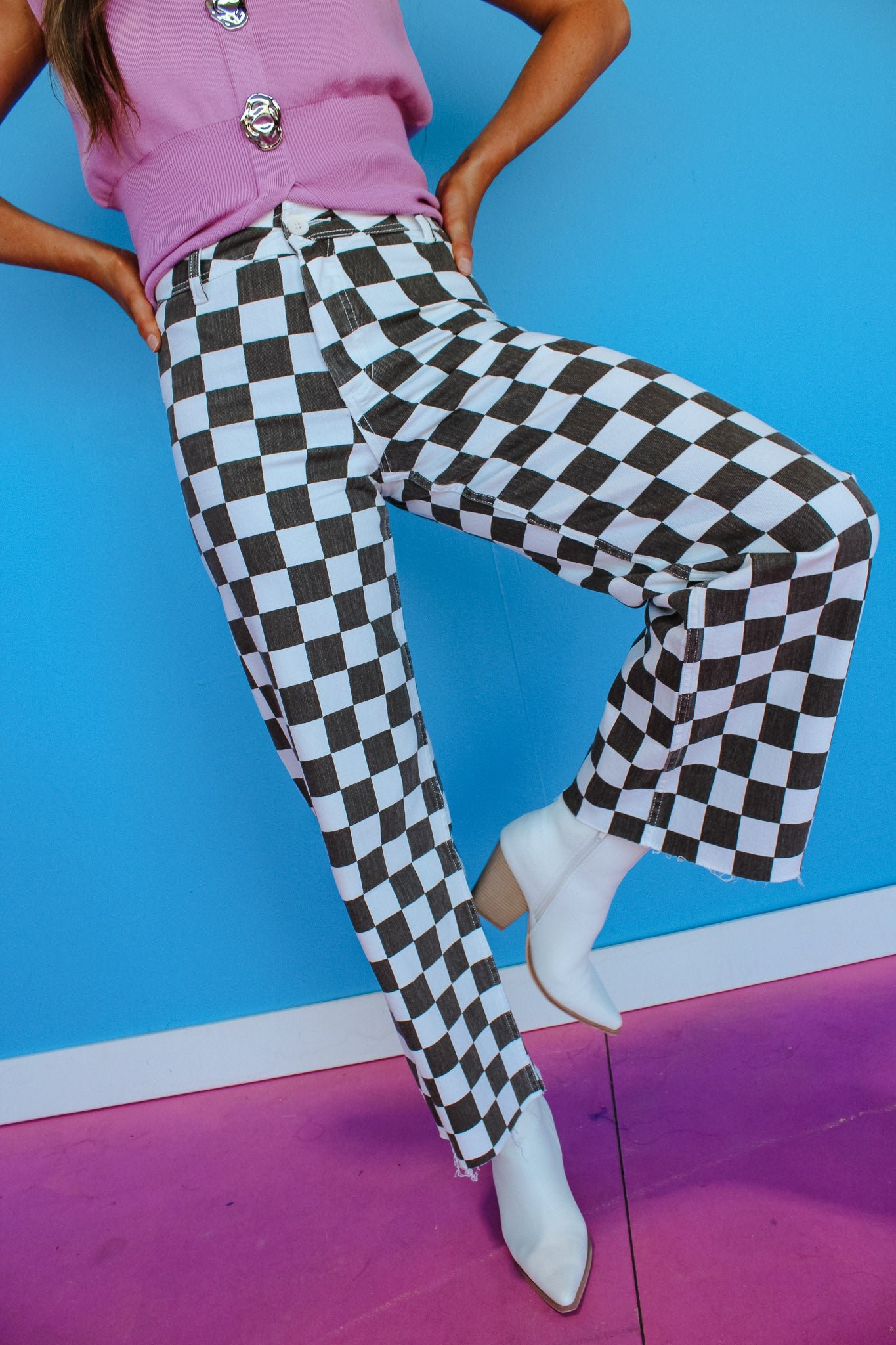 Sheridan Checkered Pants — view 4