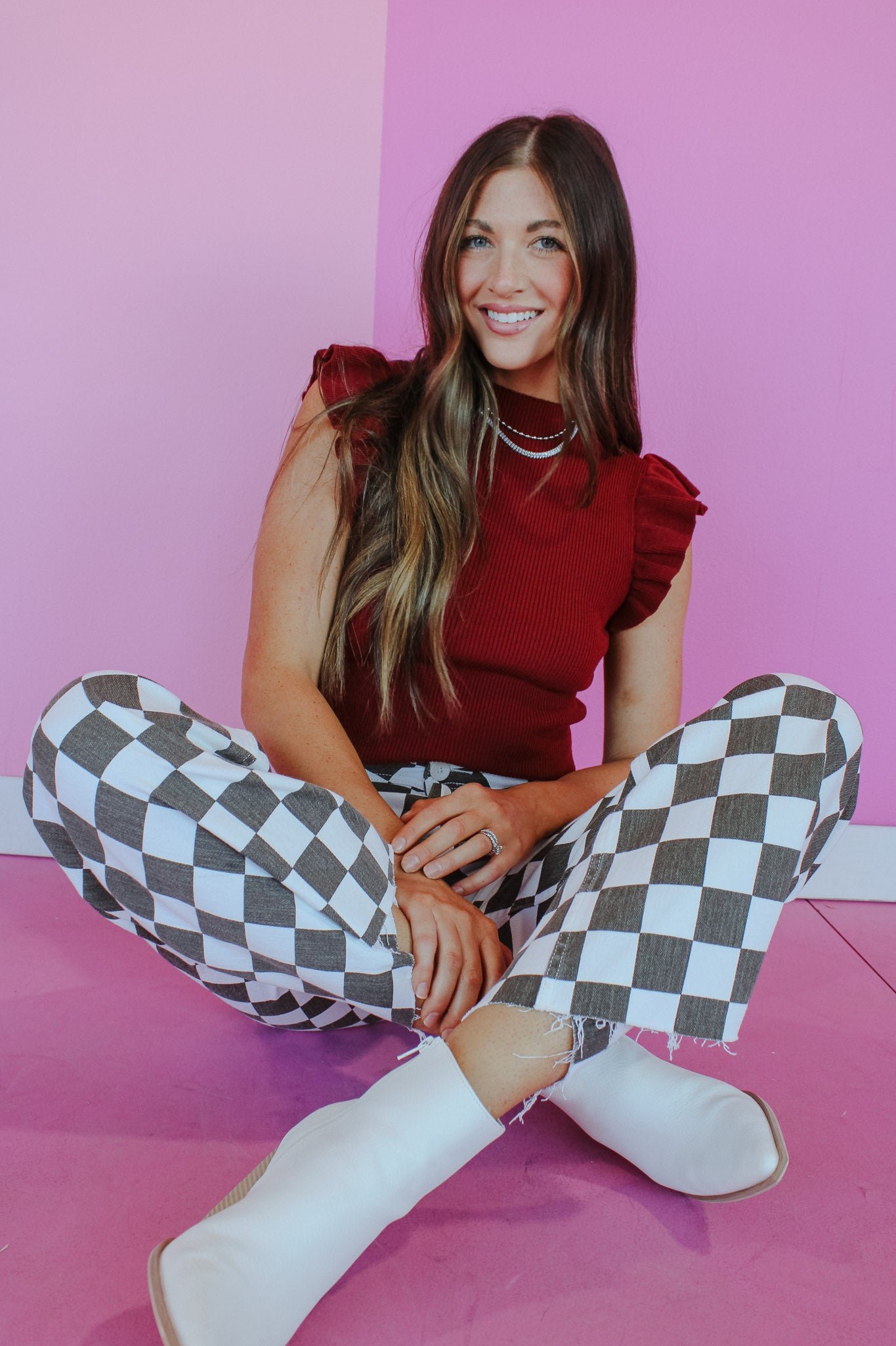 Sheridan Checkered Pants — view 3