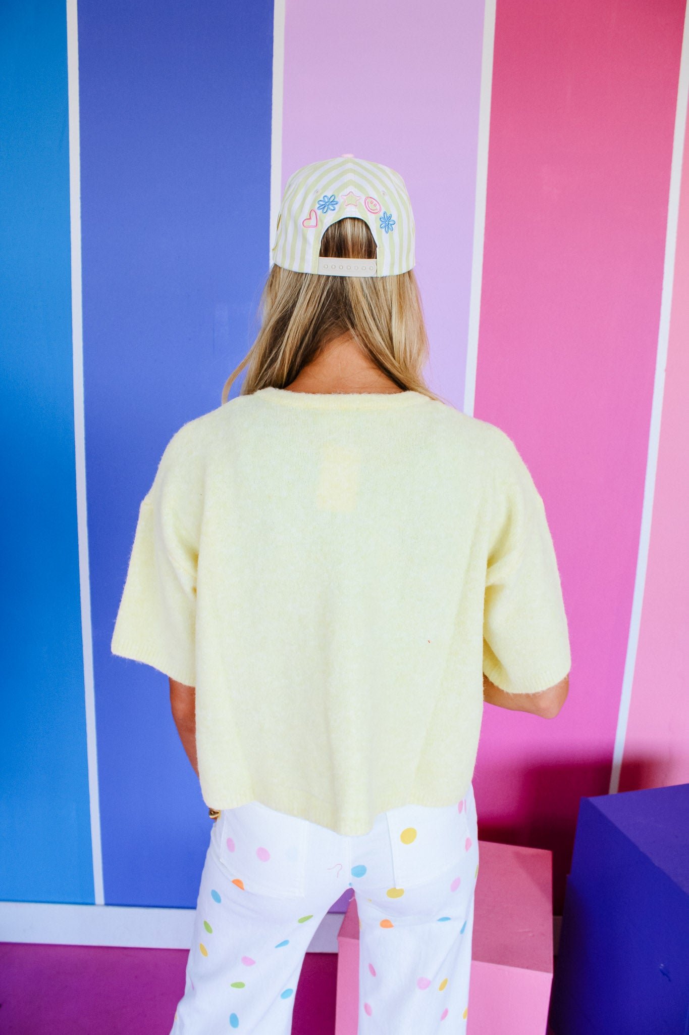 Rebekah Single Button Cardigan - Butter — view 4