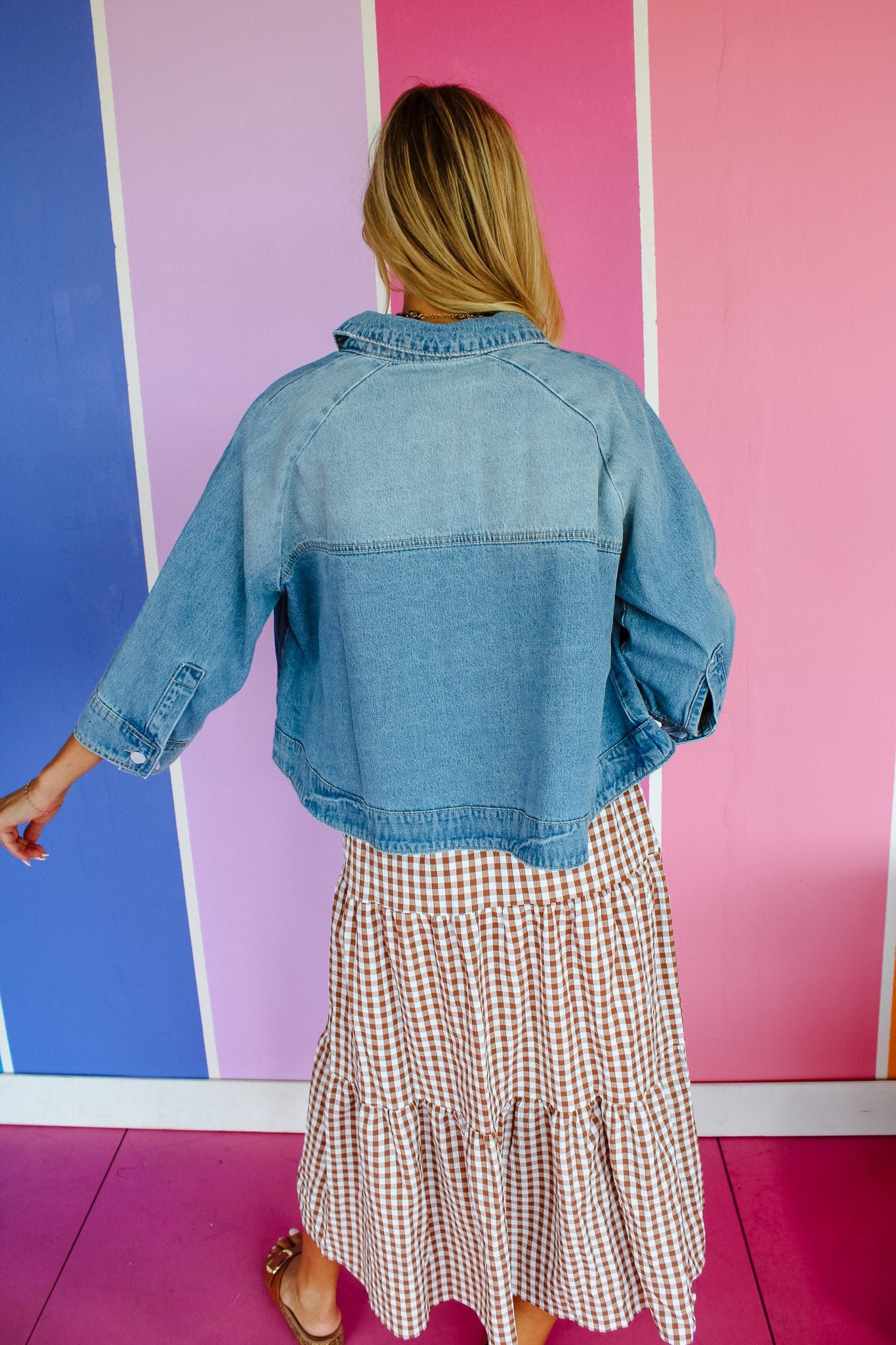 Kay Denim Jacket - Light Wash — view 7