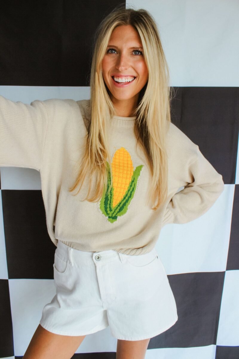 Homegrown Corn Sweater - Oatmeal