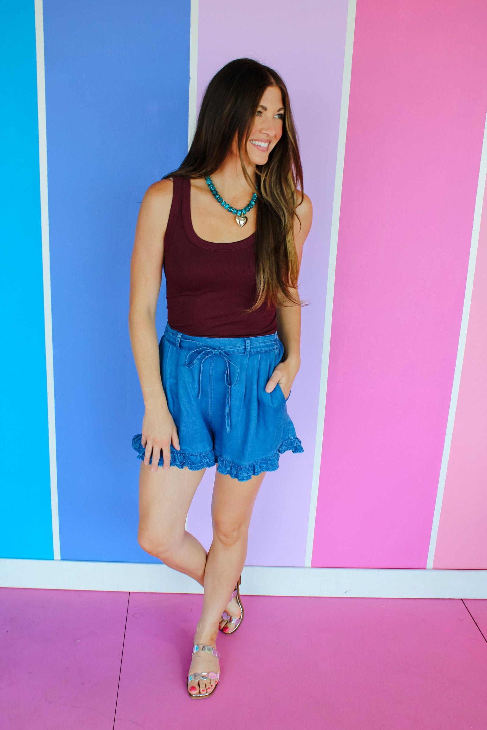 Marjorie Ribbed Reversible Tank — view 10