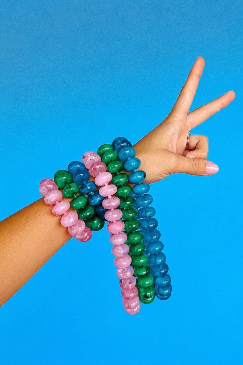 [Treasure Jewels] Sugar Beads Necklace + Bracelet Set