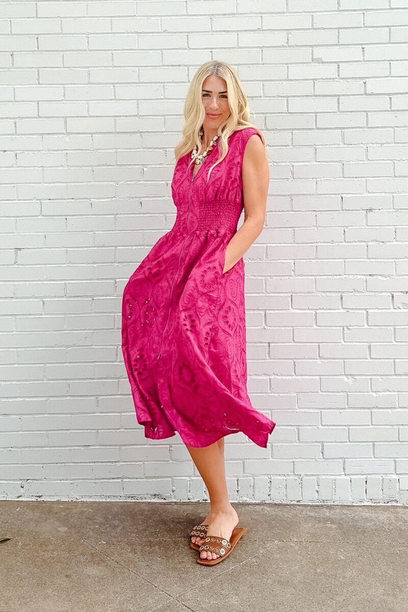 Luna Midi Dress - Deep Orchid