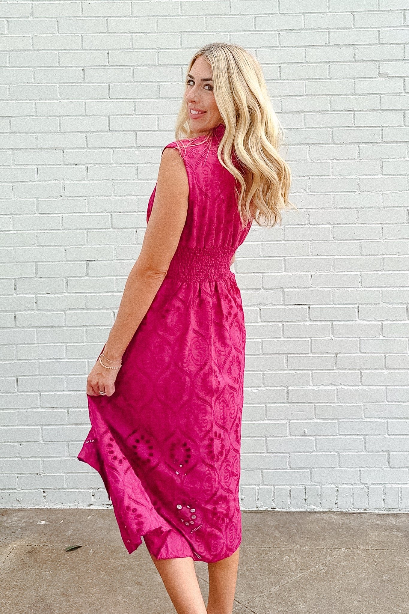 Luna Midi Dress - Deep Orchid — view 2
