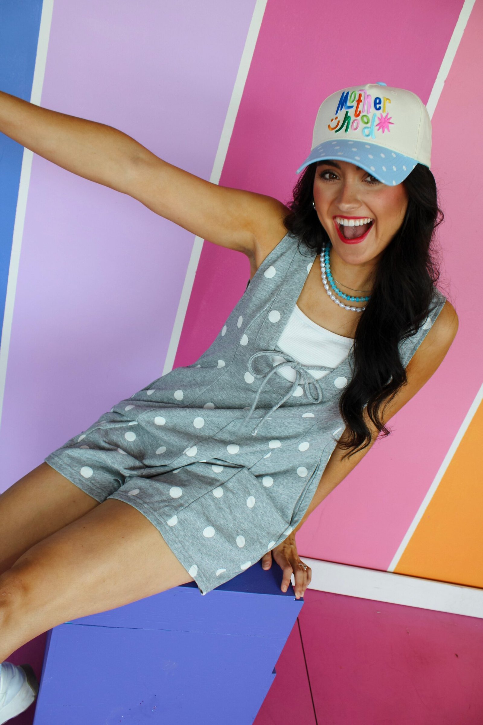 Zara Polka Dot Romper — view 10