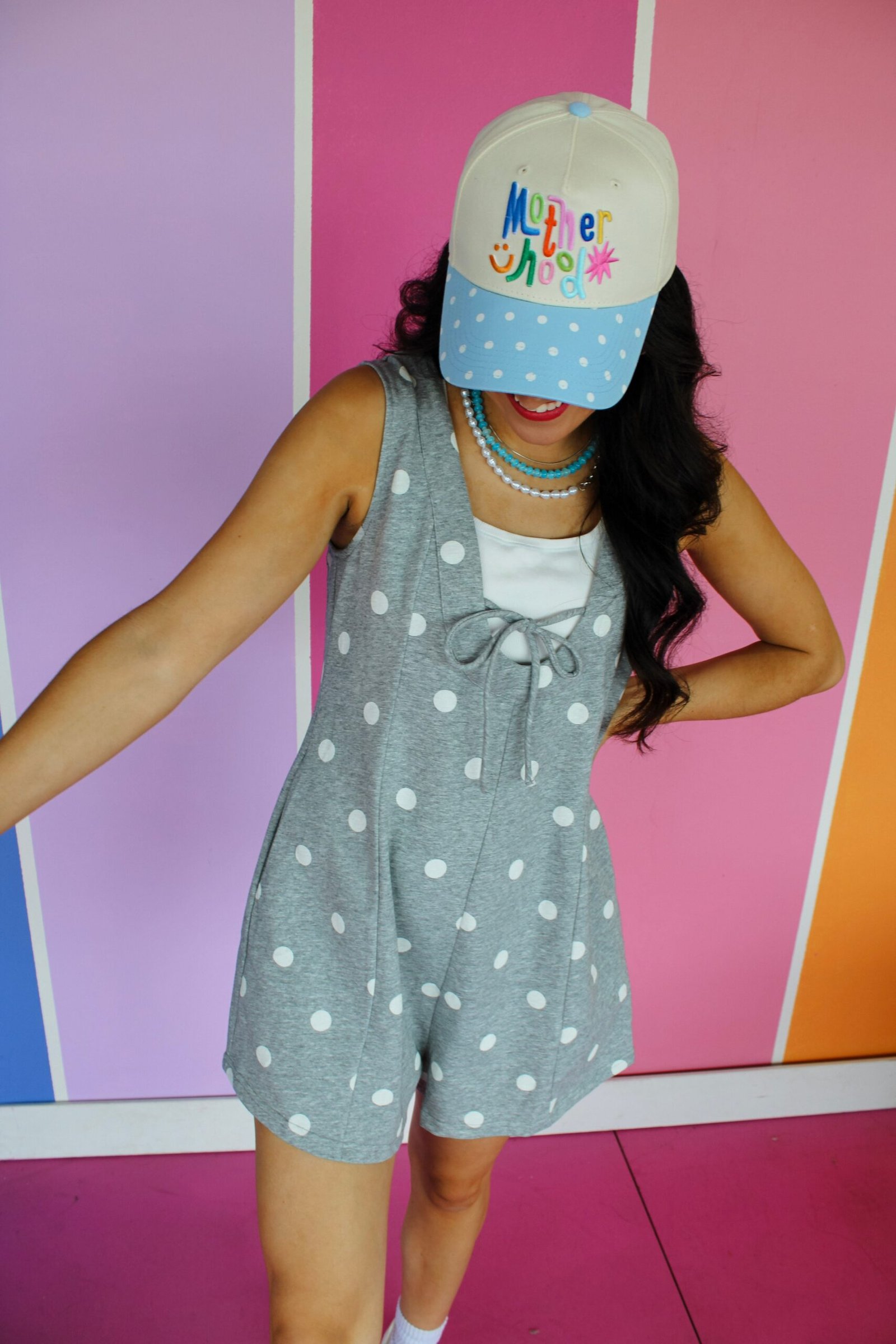 Zara Polka Dot Romper — view 9