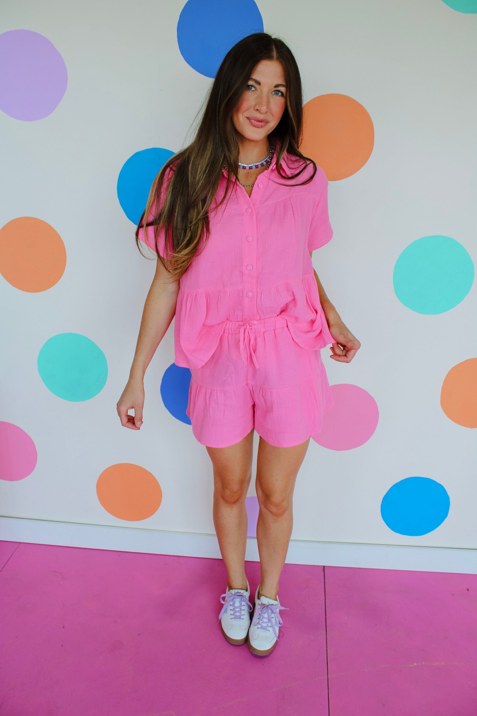 Benny Gauze Set - Rose / Shocking Pink — view 5