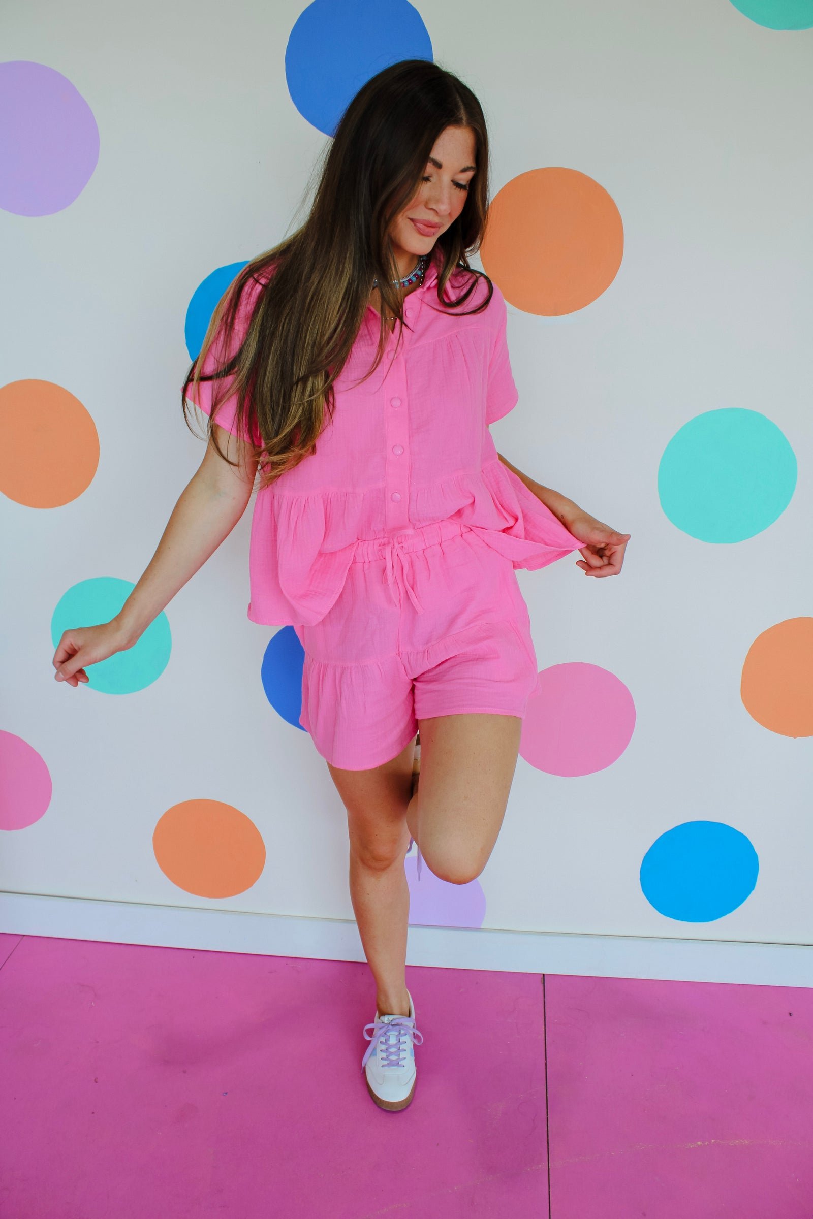 Benny Gauze Set - Rose / Shocking Pink — view 2