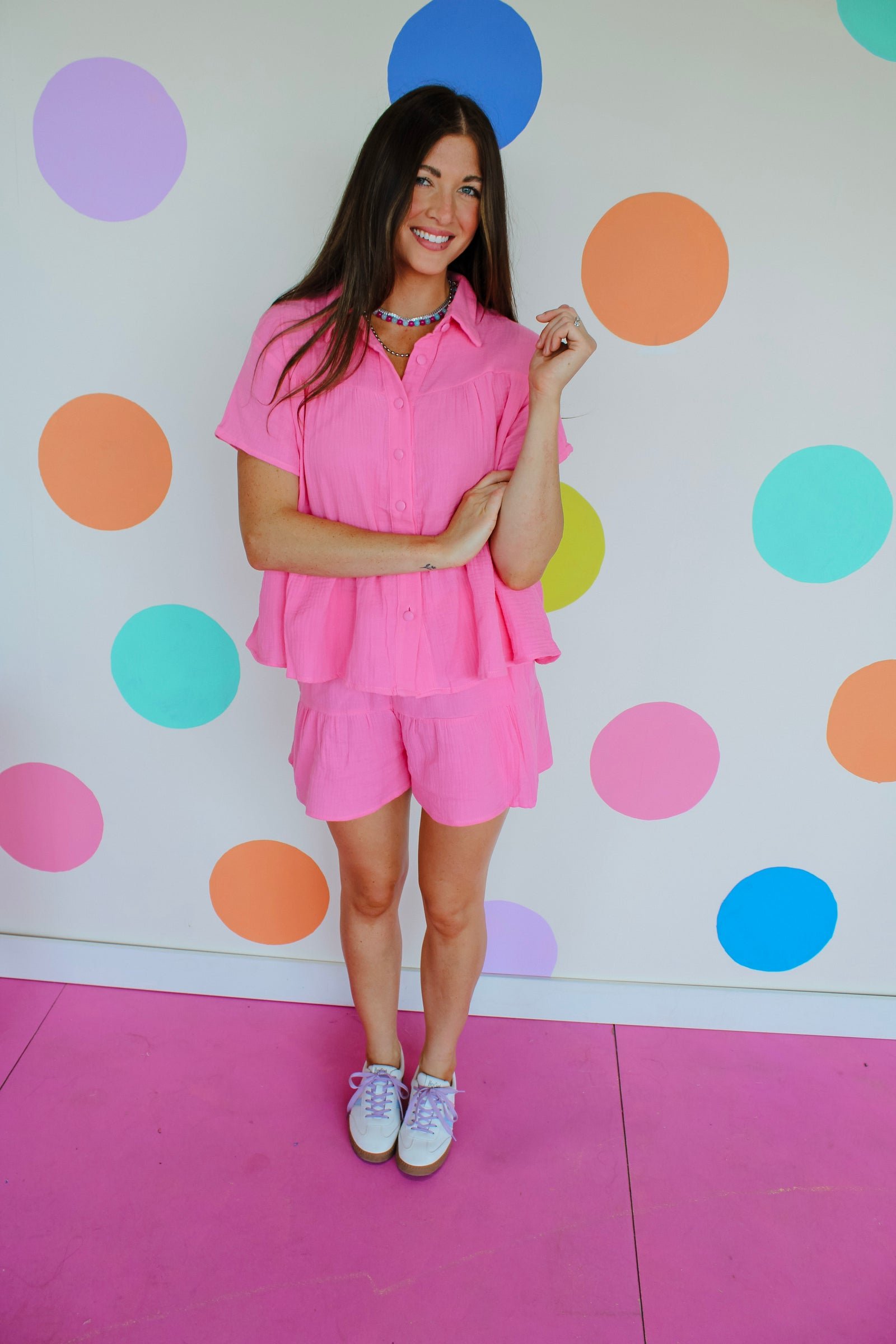 Benny Gauze Set - Rose / Shocking Pink — view 6