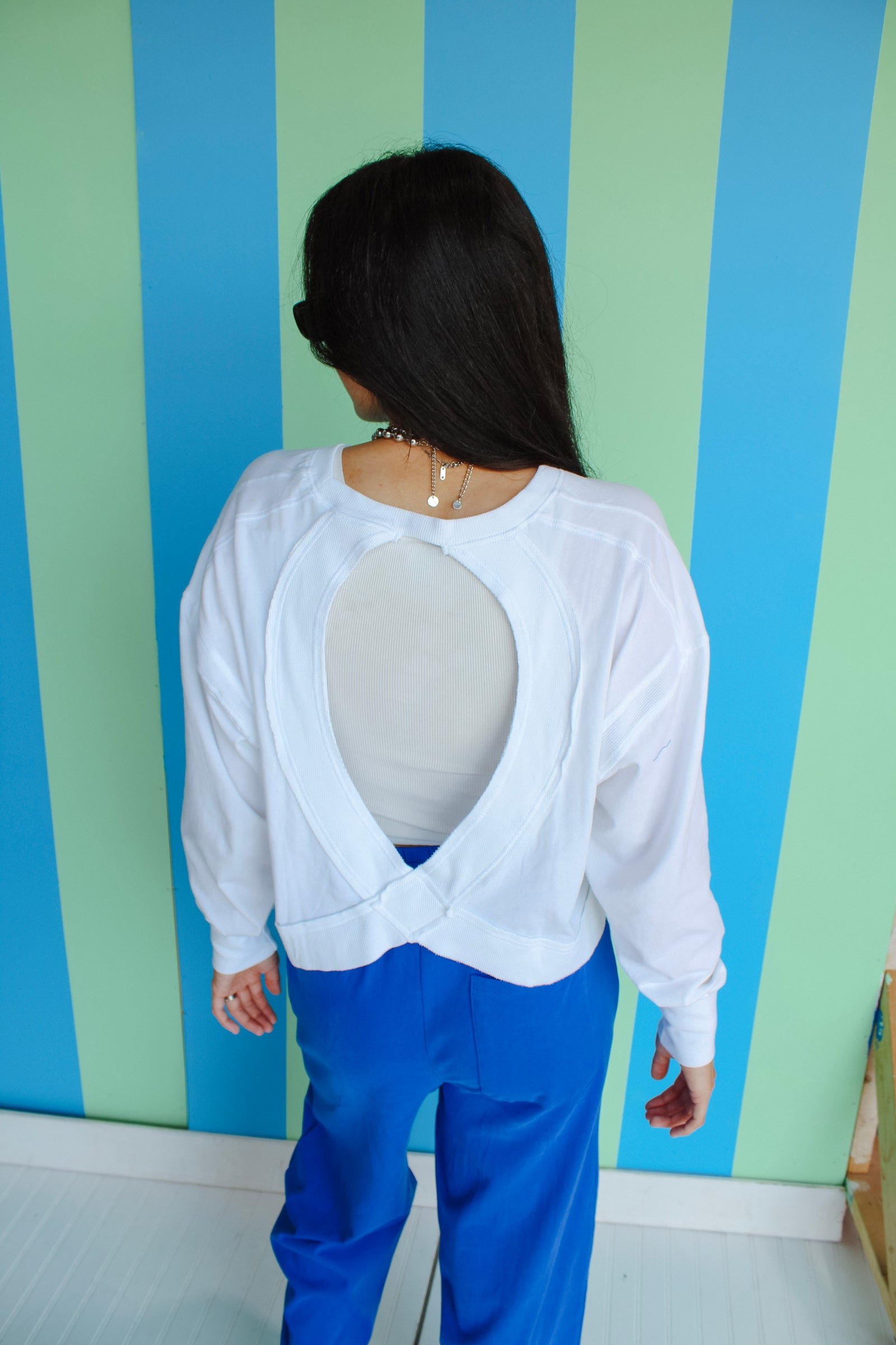 Justina Open Back Tee — view 10