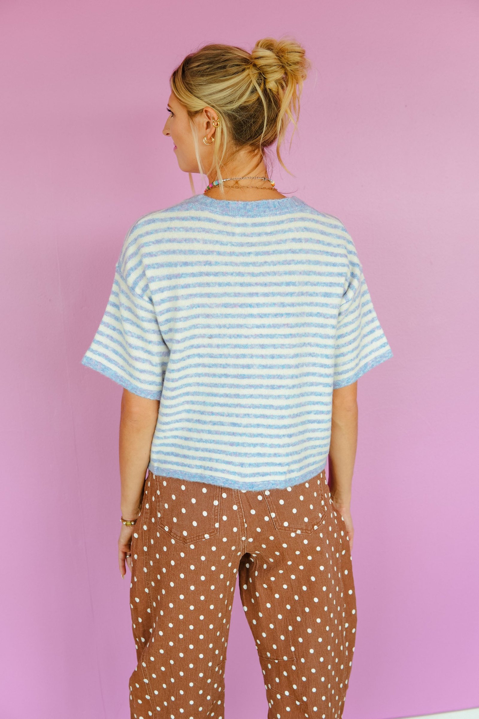 Fall Plans Striped Sweater — view 5