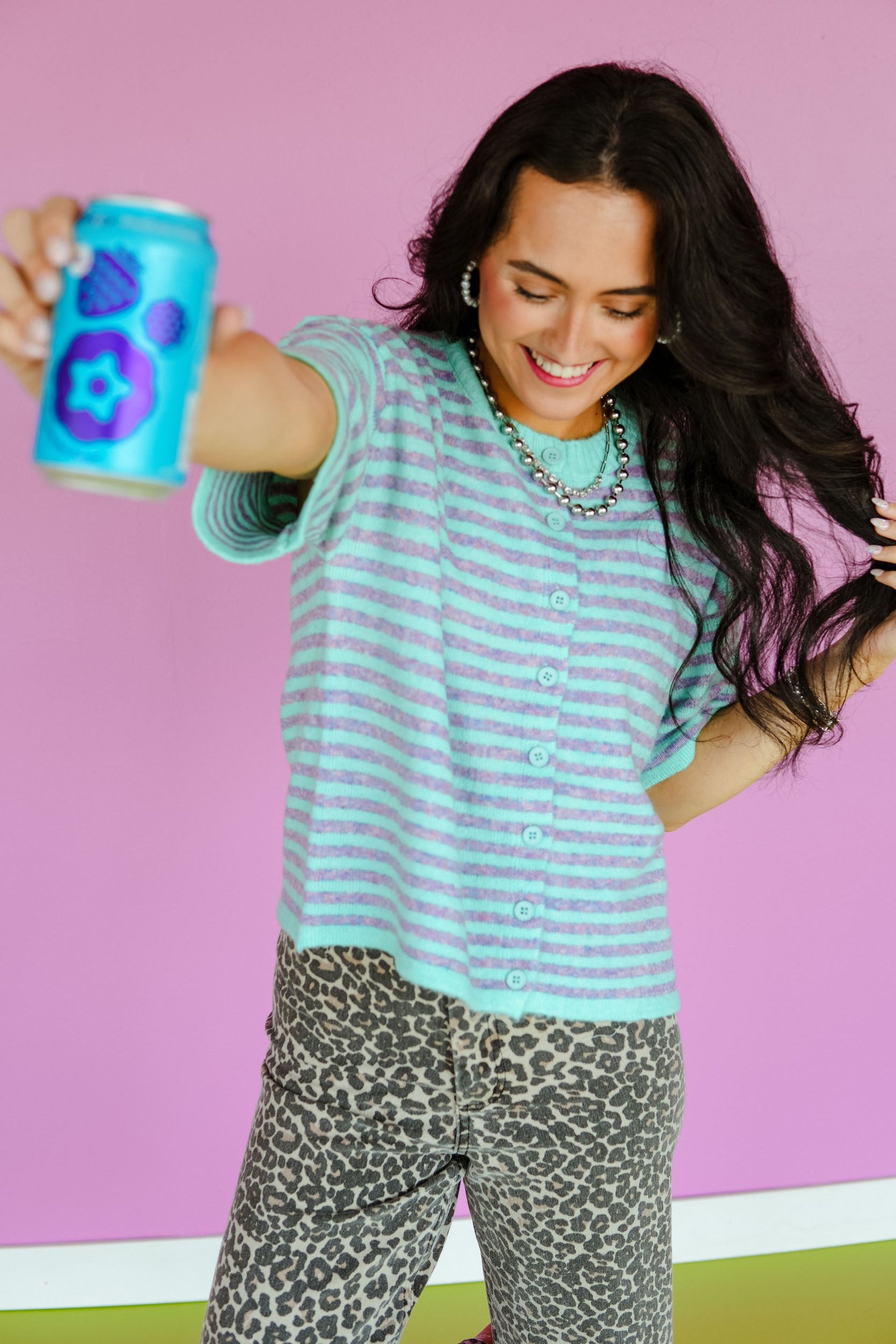 Fall Plans Striped Sweater — view 6