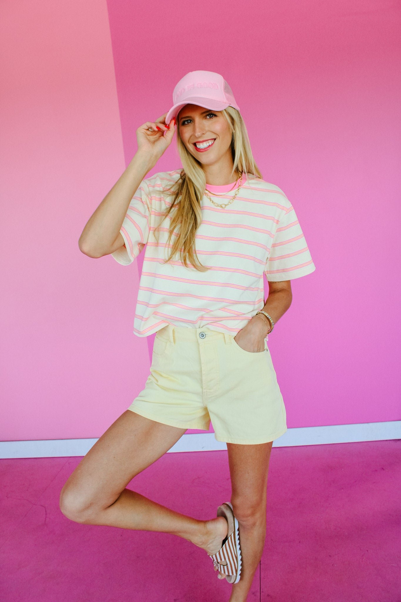 Adriane Striped Tee — view 2