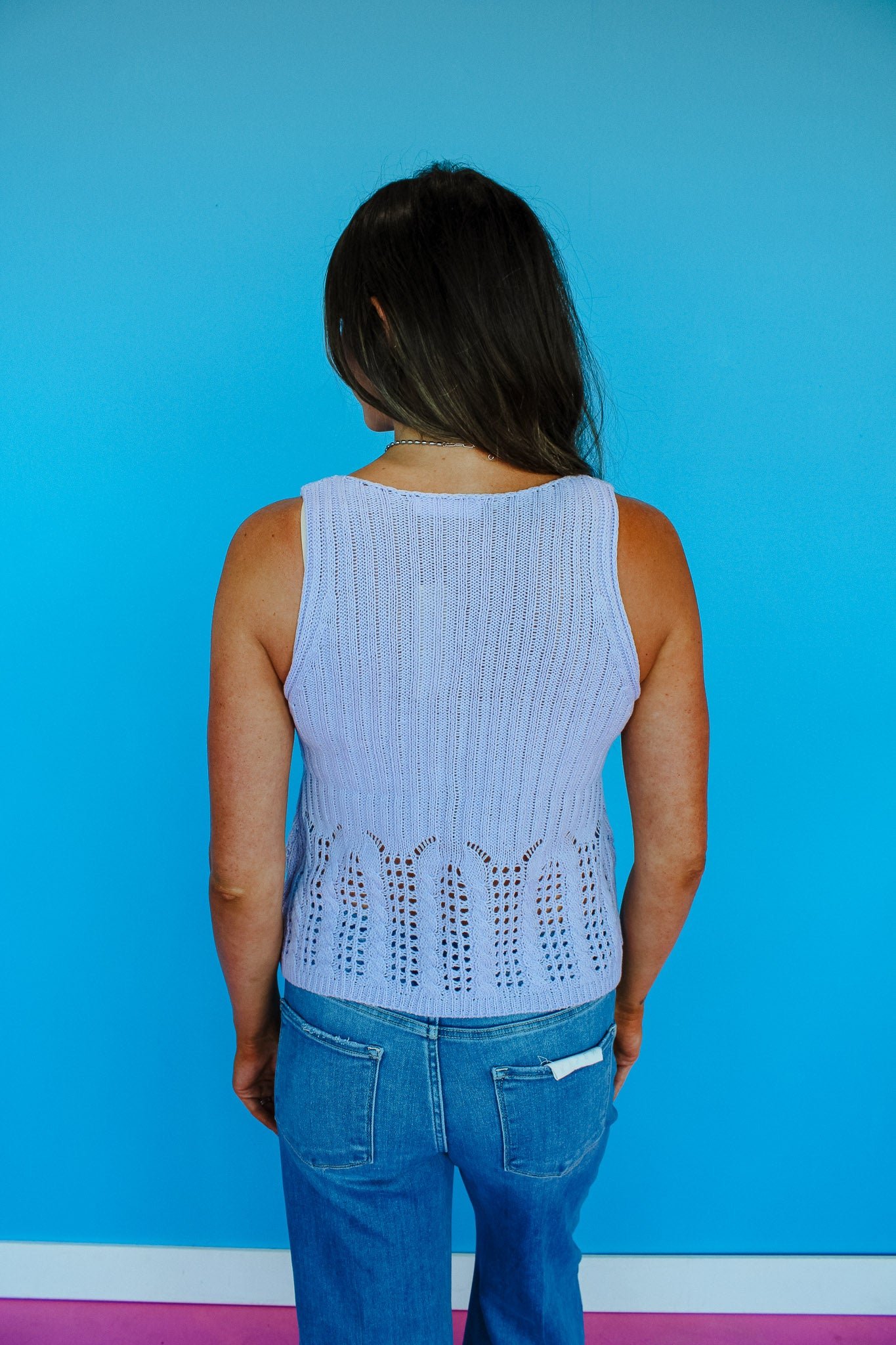 Regina V-Neck Sleeveless Sweater — view 6