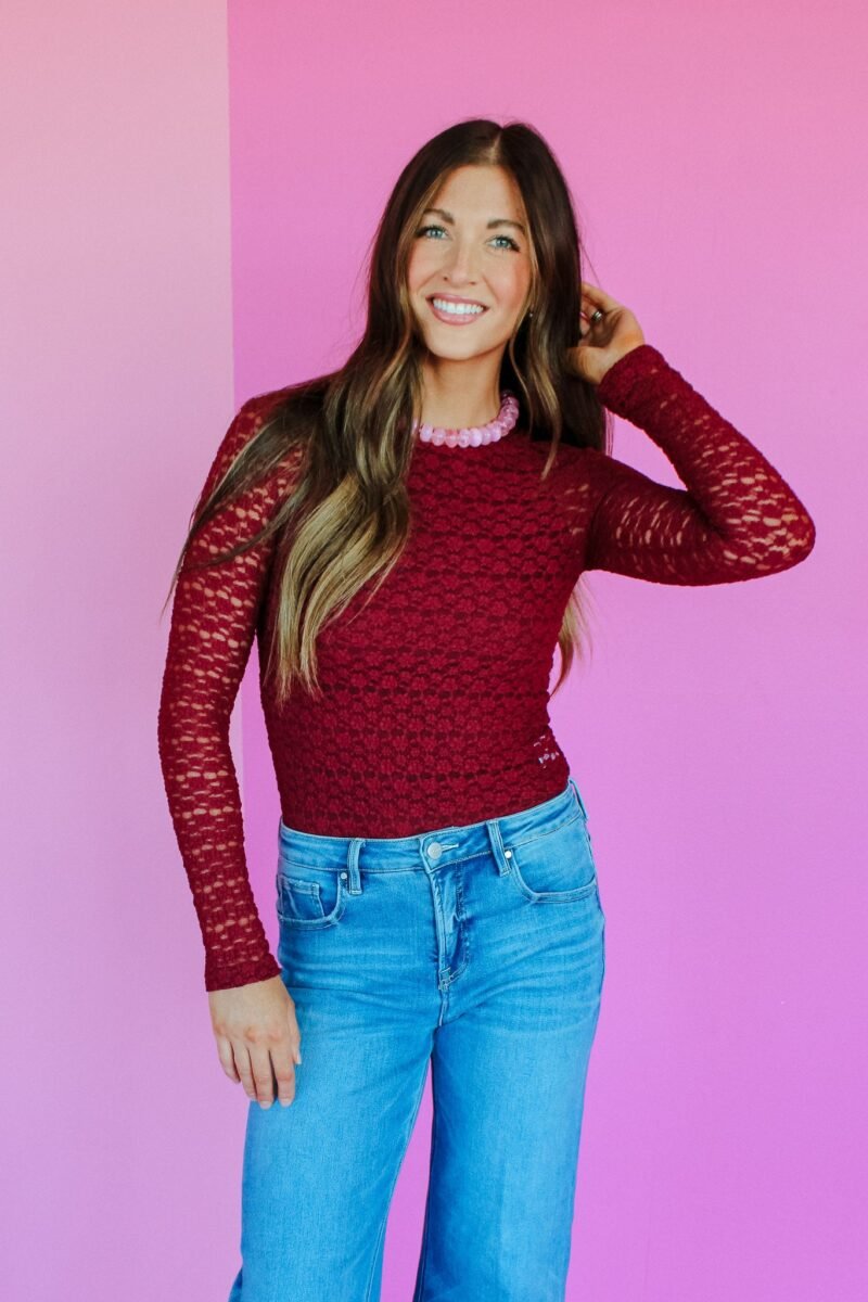 Krissy Textured Long Sleeve Top