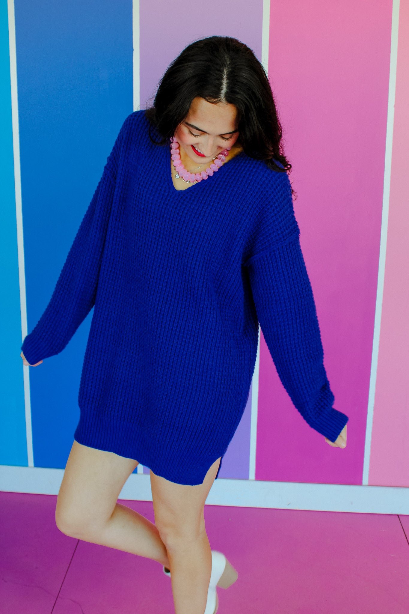 Ashtyn Knit Sweater Dress/Tunic - Lobelia — view 6