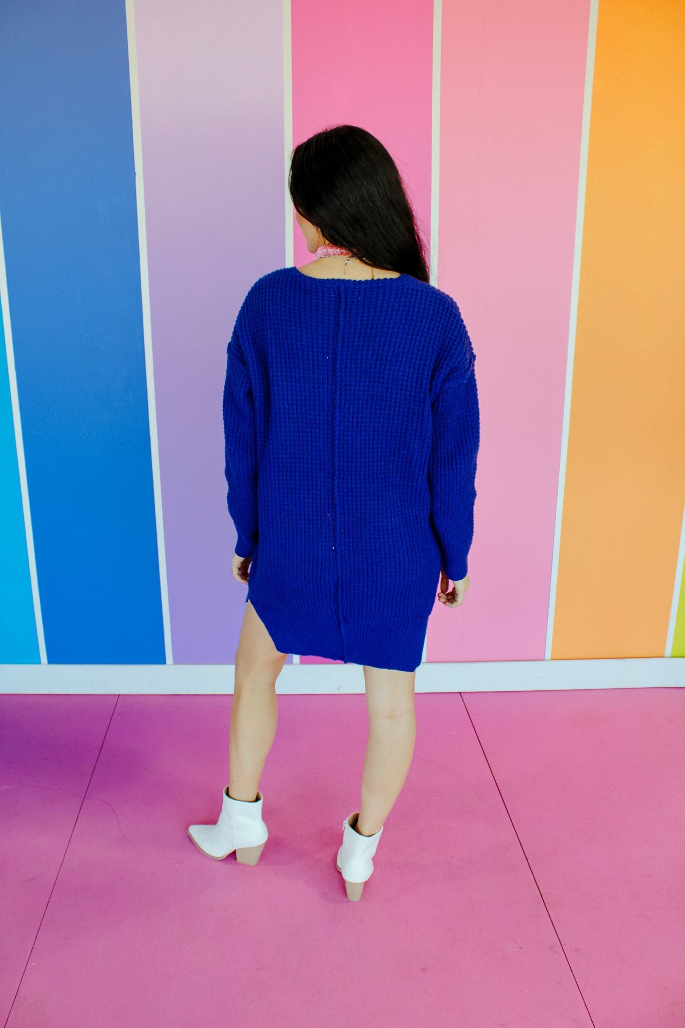 Ashtyn Knit Sweater Dress/Tunic - Lobelia — view 7